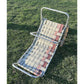 Vintage Aluminum Folding Webbed Chaise Lawn Lounge Chair White, Salmon, Maroon