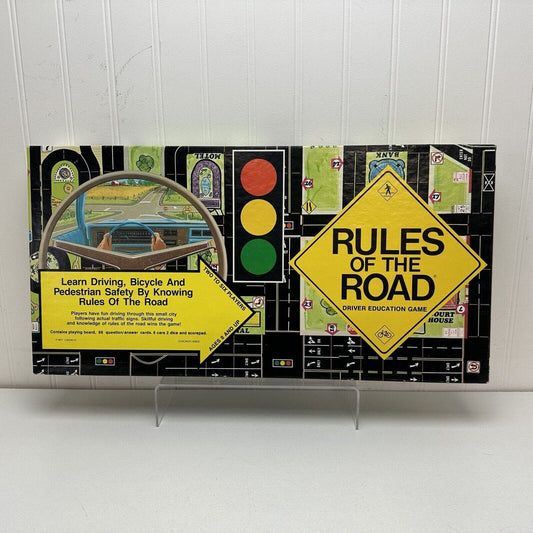 1977 Rules Of The Road By Cadaco Board Game 100% Complete.
