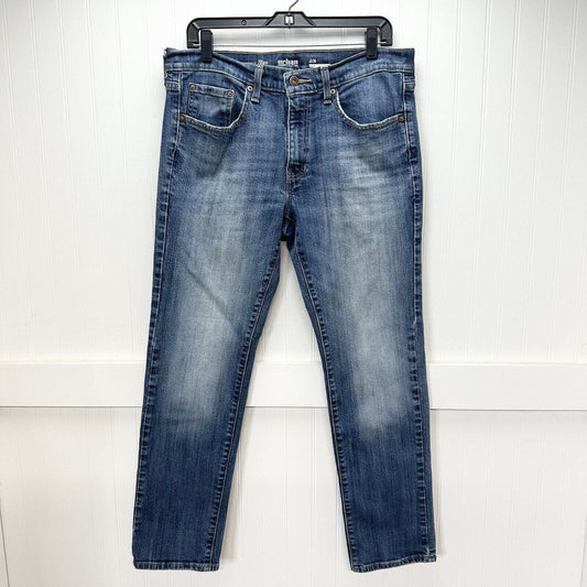 Urban Pipeline Jeans Mens 33x30 Blue Slim Flex Denim Medium Wash *Light Stain