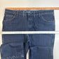 Wrangler Jeans Mens 44x32 Blue Cowboy Cut Slim Stretch Denim Dark Wash EUC