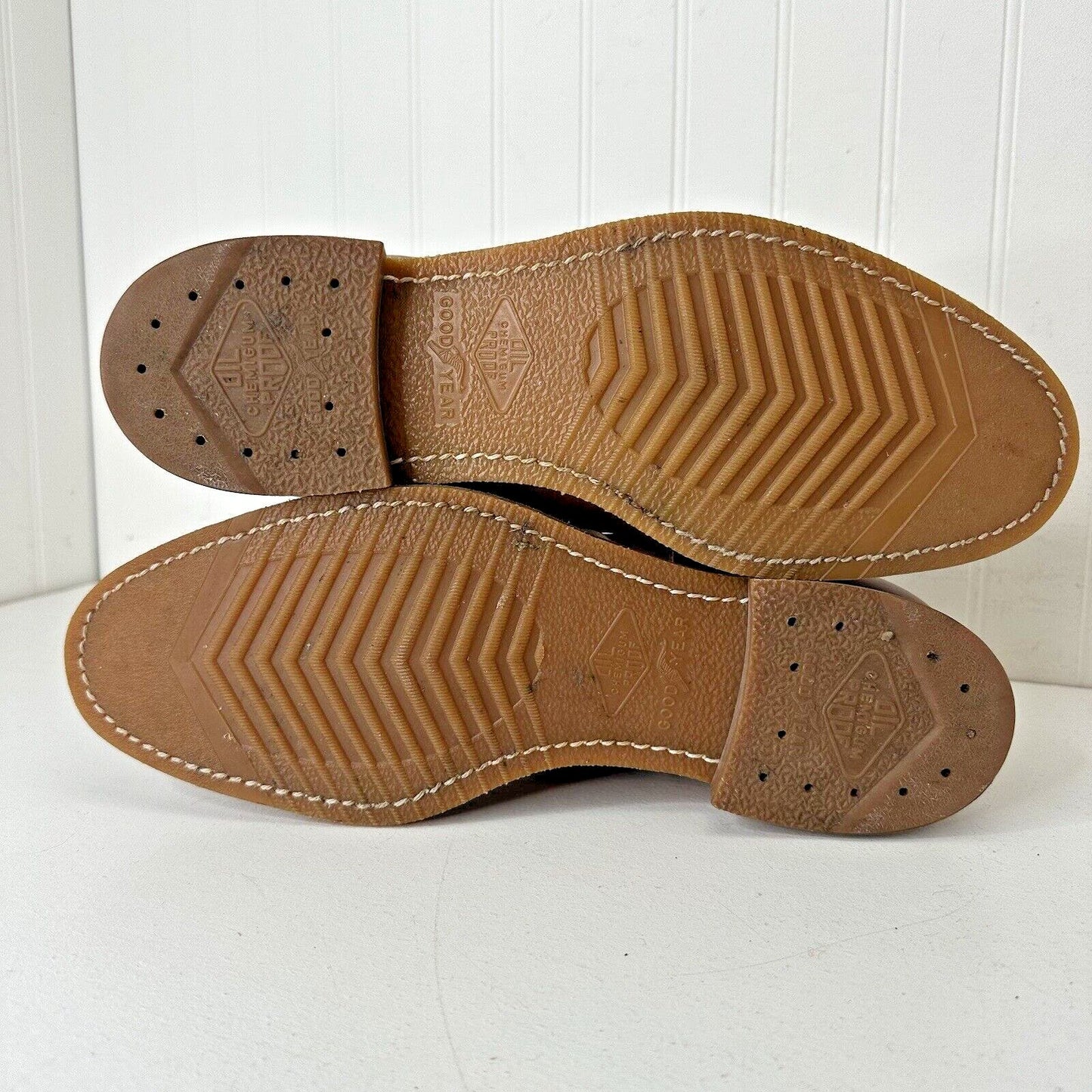 Foot-So-Port Supreme Mens 6 Inch Dress Boots Moc Toe Vintage Brown Leather 10