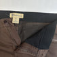 Democracy Jeans Womens 14 Skinny Ankle Ab Technology Brown Stretch Denim Zippers