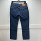 Levis 514 Jeans Mens 31x29 Blue Straight Leg Denim Dark Cotton Work Tag31x30