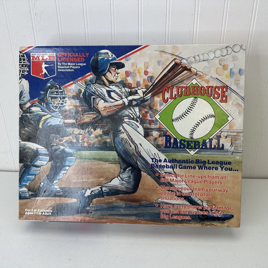 Clubhouse Baseball Board Game MLB 1989 100% Complete