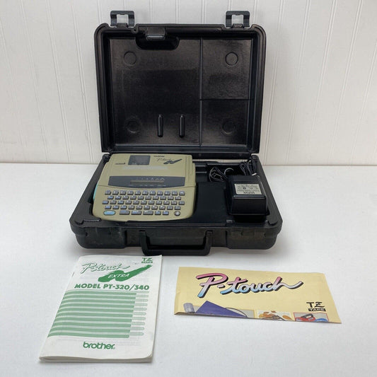 Brother P-Touch Extra PT-340 TZ Tape Electronic Label Maker with Case