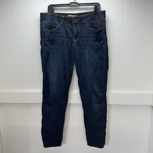 Democracy Jeans Womens 14 Skinny Ab Solution Blue Stretch Denim Dark Wash