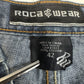 Rocawear Jeans Mens 42x32 Blue Loose Baggy Wide Y2K Skater Denim Vintage *Stain