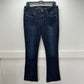 American Eagle Jeans Womens 10 Skinny Kick Stretch Blue Denim Sequin Western EUC