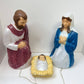 Vintage General Foam Products Nativity Blow Mold Mary Joseph Baby Jesus Lighted