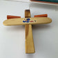 Vintage Sunbow Wooden High Flyer “Big 7” Airplane 1980 Wood Toy Plane W/Box USA