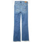 American Eagle Super Hi-Rise Flare Jeans 18 Stretch Blue Denim Distressed NEW