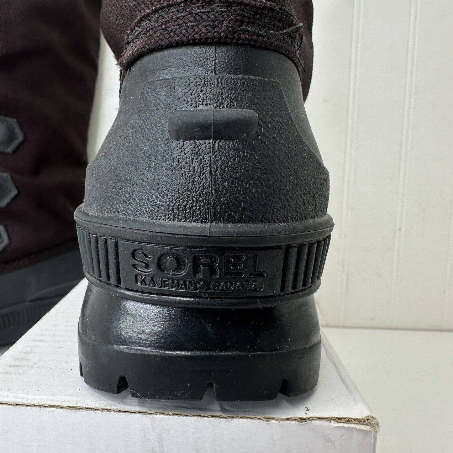 Vintage SOREL Kaufman Canada Snowcap Boots Womens 5 Frost Plum Purple (Bordeaux)