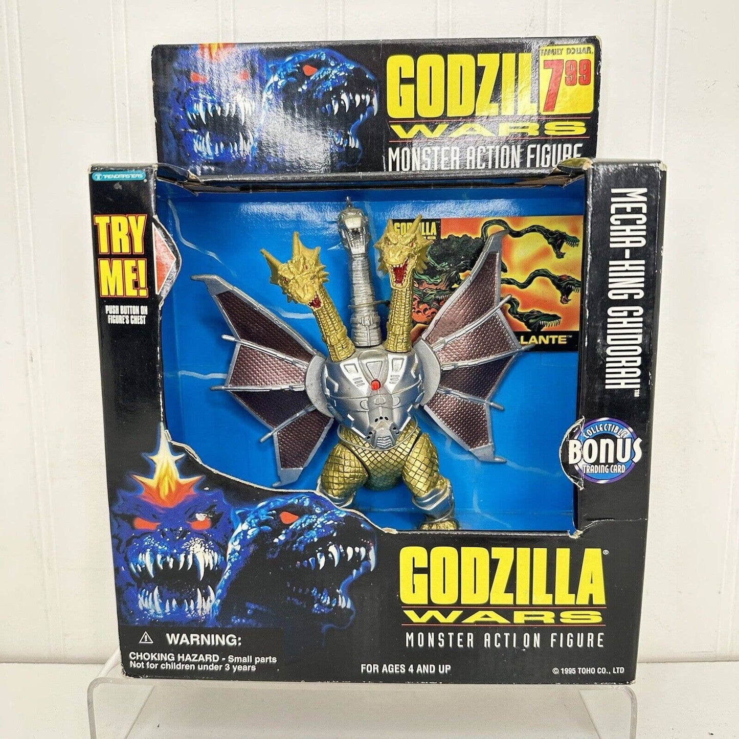 1998 Trendmasters Godzilla Wars MECHA-KING GHIDORAH Monster Action Figure