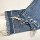 Abercrombie Fitch Annie High Rise Girlfriend Jeans 29/8 Blue Denim Distressed