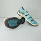Keen EvoFit Sport Sandals Women's Size 10 Blue 1018907 Made In America Quick Dry