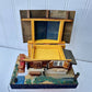Vintage Reuge EJB Music Box Swiss Cottage Chalet Cabin Water Wheel - Edelweiss