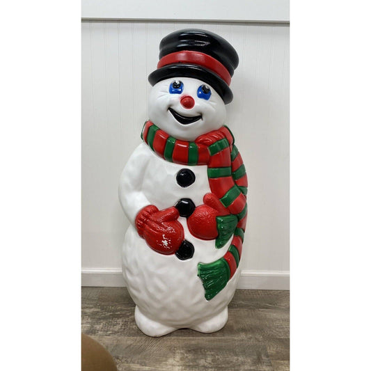 Vintage 1997 "Grand Venture" Christmas Snowman Blow Mold 39" Tall