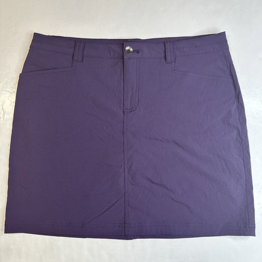 Eddie Bauer Skort Womens 12 Purple Active Casual Golf Hiking Skirt/Shorts EUC