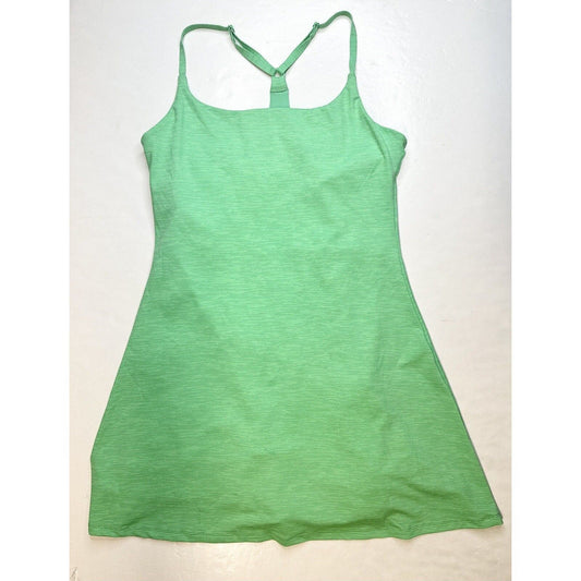 Outdoor Voices Exercise Dress Large Neon Mint Green Sports Active Shorts Pockets