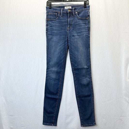 Madewell Jeans Womens 27 Tall Skinny 10" High Rise Blue Stretch Denim *Mark