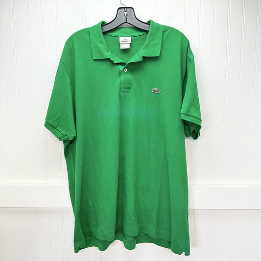 Lacoste Shirt 9 Mens 4X Polo Green Short Sleeve Embroidered Logo Golf Preppy