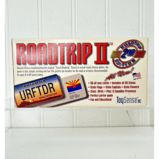 Roadtrip II Vanity License Plate Number Guessing Game Complete ToySense 1996
