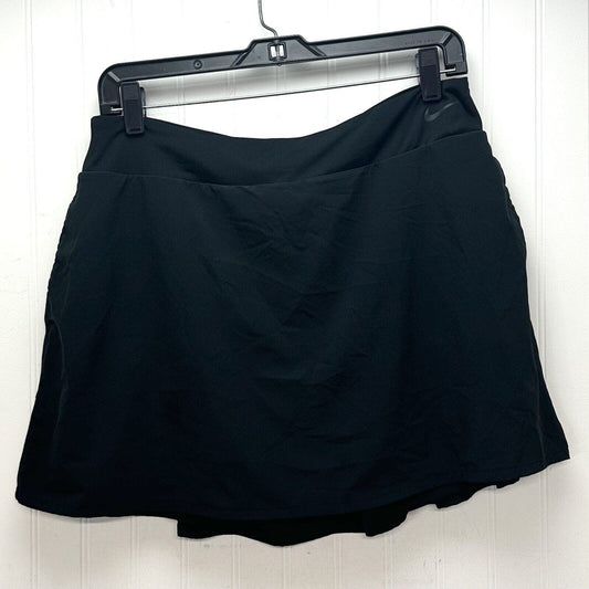 Nike Skort Womens Large Black Pleated Active Casual Golf Tennis Skirt/Shorts EUC