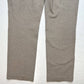 Chicos Ponte Knit Straight Leg Pants 2 (US 12/L) Neutral Taupe Side Zipper EUC