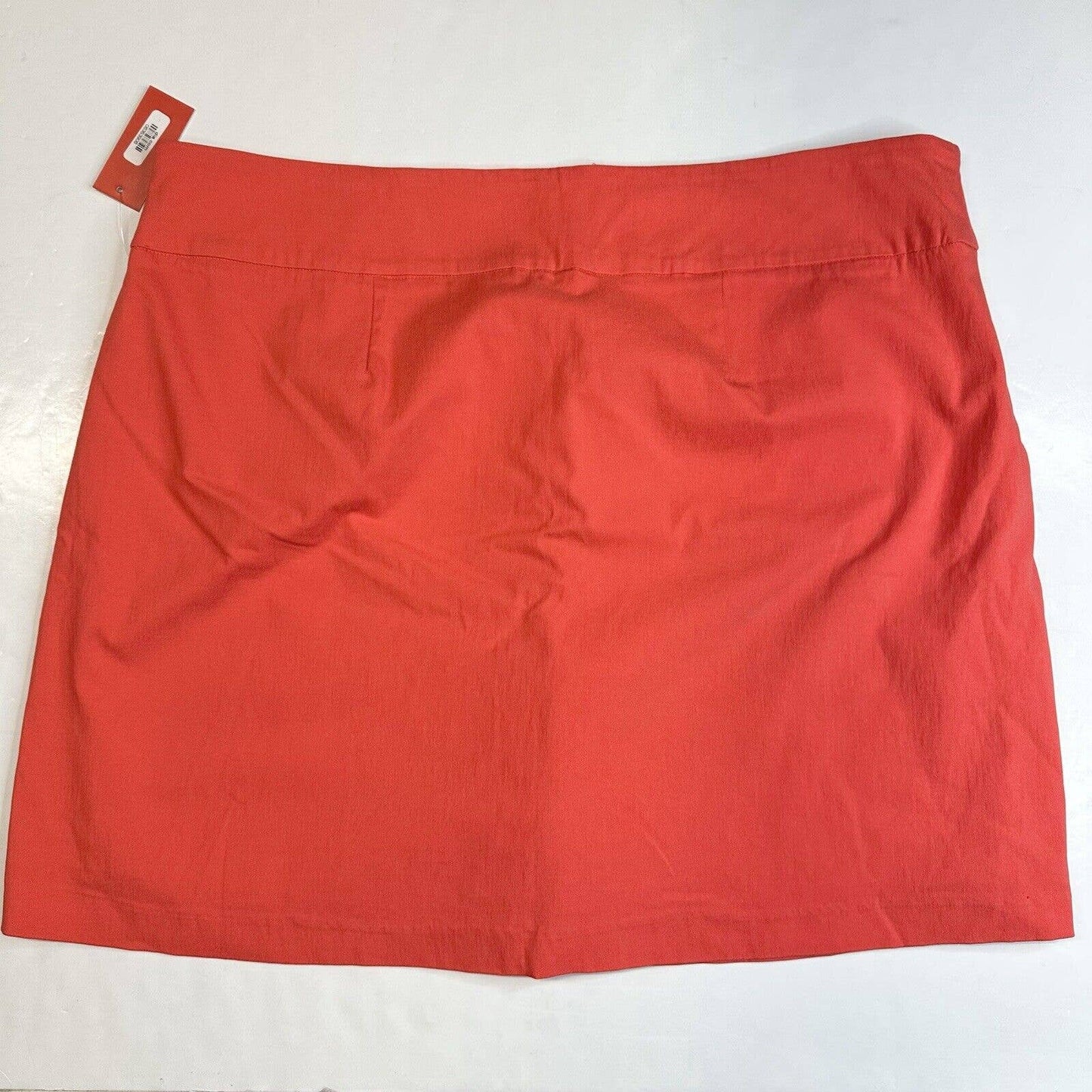 Molly & Isadora Pull On Skort Womens 18W Neon Red Active Skirt/Shorts NWT *Mark