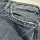 Silver Adele Denim Maxi Skirt Women 32 (34"Waist) Blue Jean Distressed Back Slit