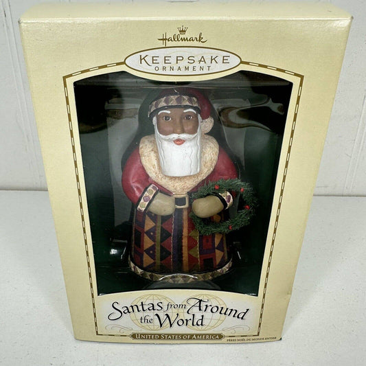 Hallmark 2004 Santas From Around The World United States of America USA Ornament