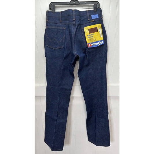 Vintage Wrangler Bootcut 945DEN Jeans Mens 33x32 (32x32Measured) Stiff Denim NEW