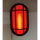 Minispotlight.com 12v Oval Caged Red LED Haunted House Escape Room 8.5” X 4.5”