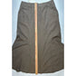 J.Jill Maxi Skirt Womens 12 Tan Brown Long Silk/Cotton Zip *Fixed Loose Hook NEW