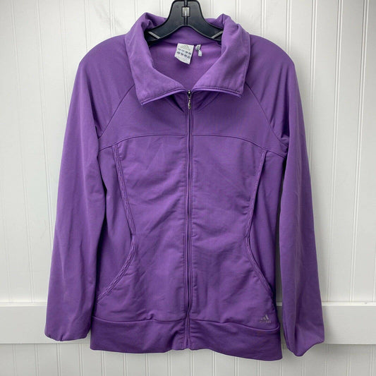 Adidas Climalite Jacket Womens Small Purple Full Zip Long Sleeve Sweatshirt EUC