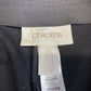 Chicos Ponte Knit Ankle Pants Sz 0 (US 4/Small) Black Stretch Pull On Crop