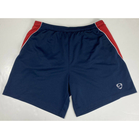 Nike Mens XLarge Athletic Basketball Shorts Navy Blue Red Elastic Waist XL
