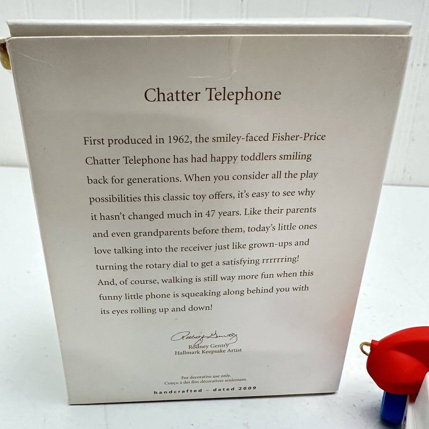 2009 Hallmark Keepsake Ornament Fisher Price Chatter Telephone Christmas Decor