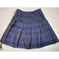 Vintage Pendleton 100% Wool Plaid Skirt Sz 16 (30"Waist) Blue Pleats NEW *Hole