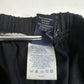Lands End Pull On Wide Leg Pant Medium 10/12 Black Relaxed Stretch Soft Cozy EUC