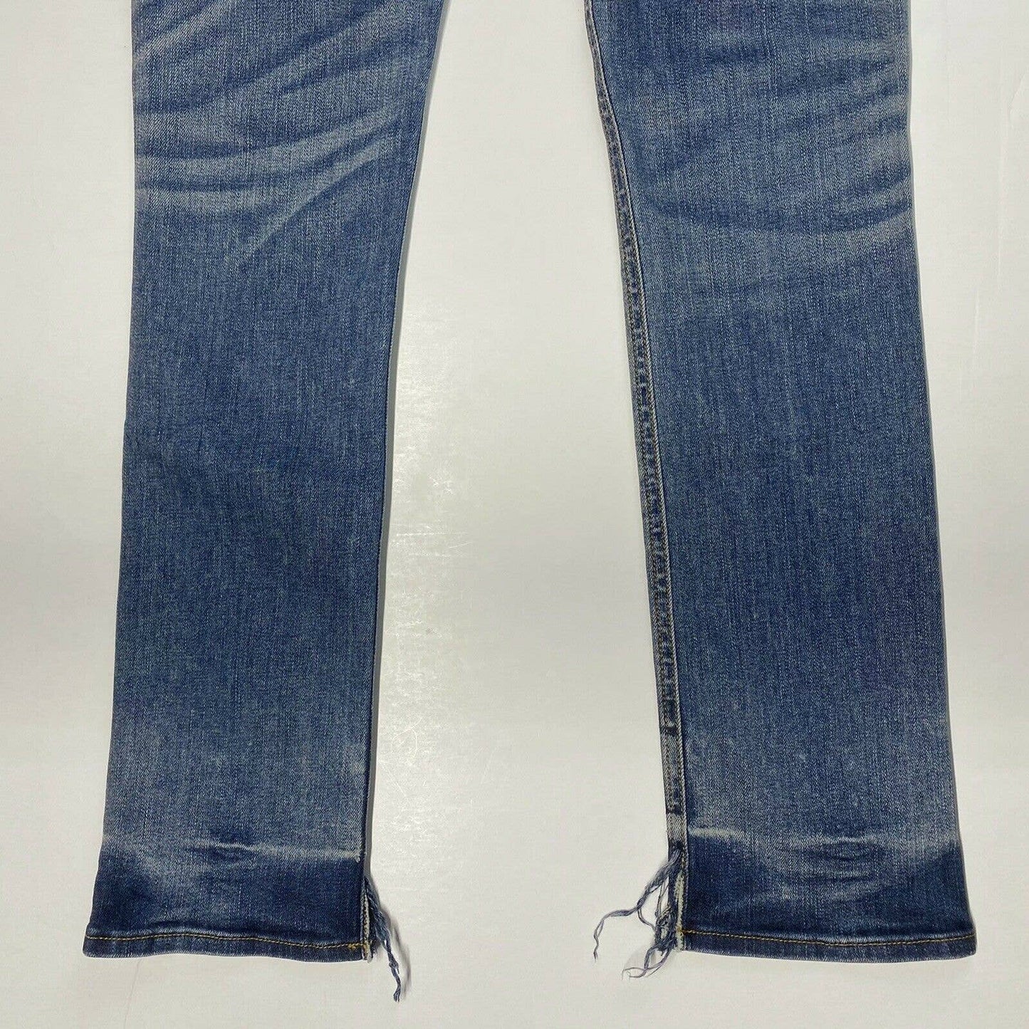 Rag & Bone Crop Sz 24 (28"Waist) Lowrise Stretch Denim Blue Skinny Jeans EUC