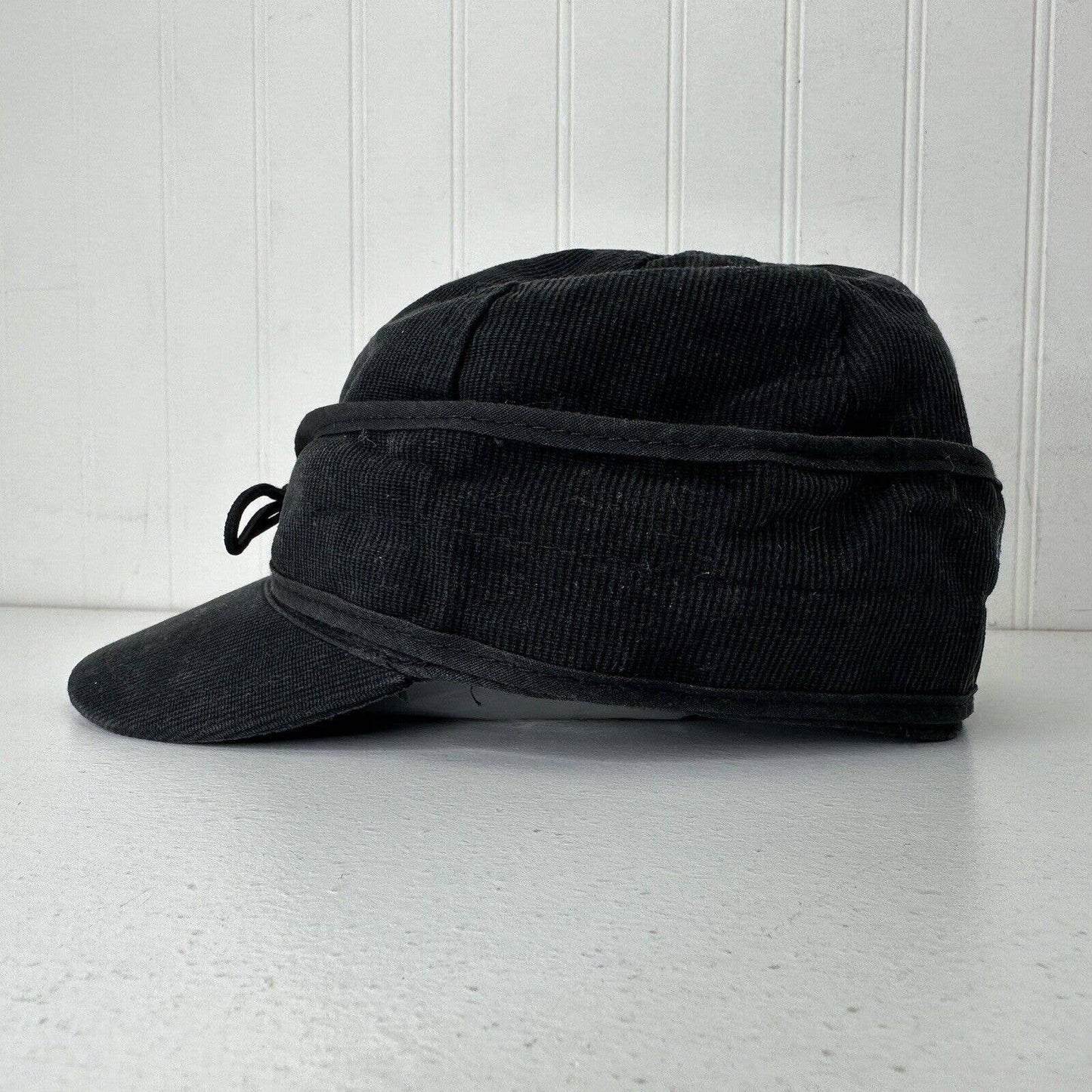 Stormy Kromer Hat Size 6 1/2 (52 Metric) Black Corduroy 100% Cotton Youth
