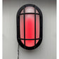 Minispotlight.com 12v Oval Caged Red LED Haunted House Escape Room 8.5” X 4.5”