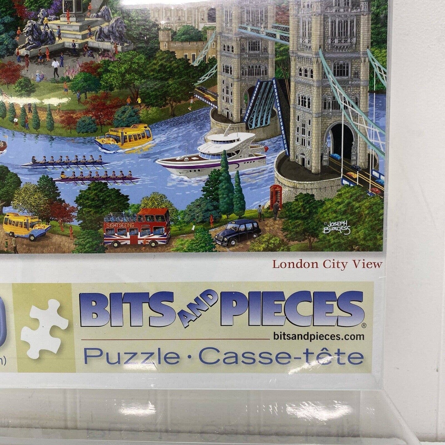 Lot of 4 Factory Sealed 1000 Piece Jigsaw Puzzles - Bits and Pieces, Etc.