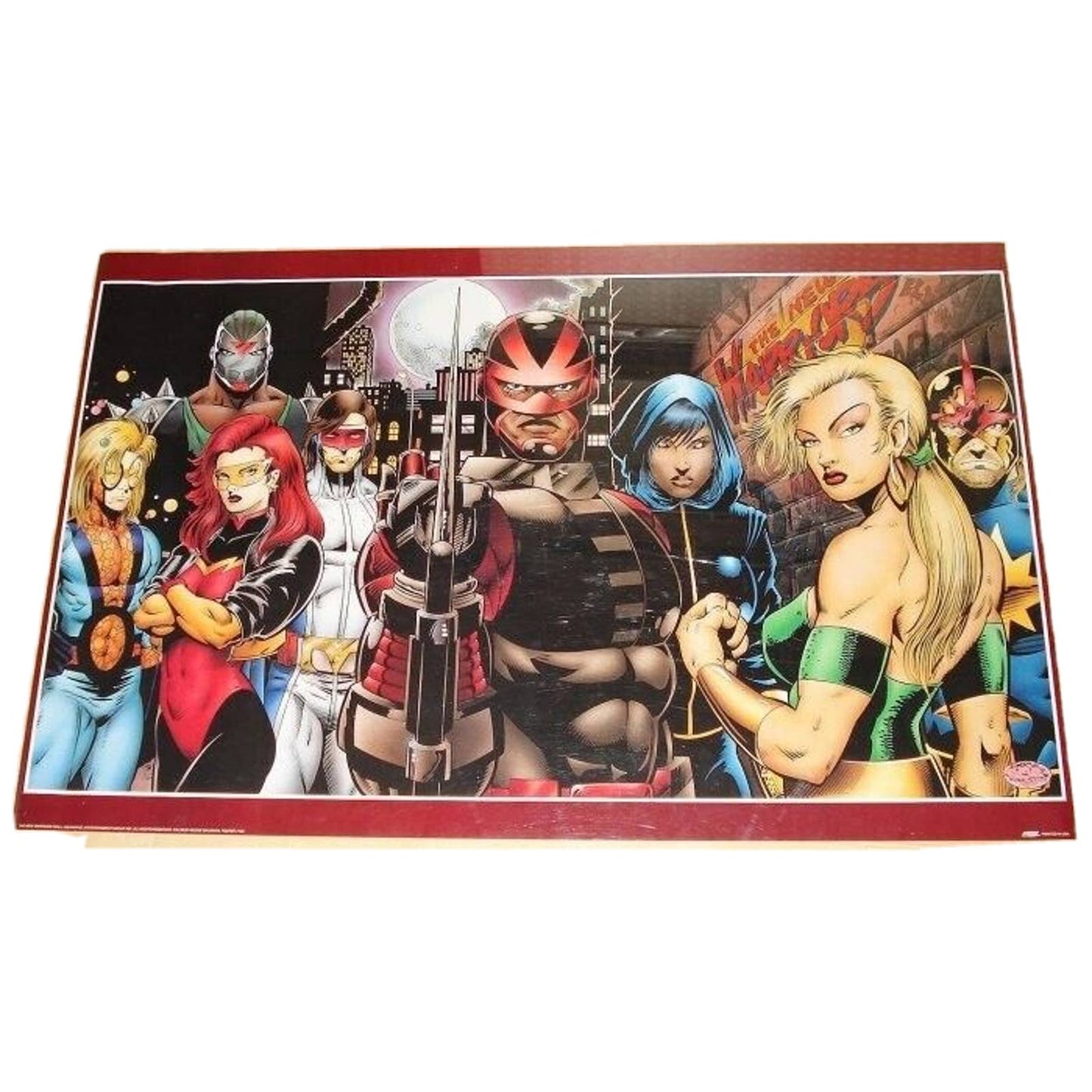 Marvel Comics 1993 The New Warriors Poster #150 34"x22" Never Displayed