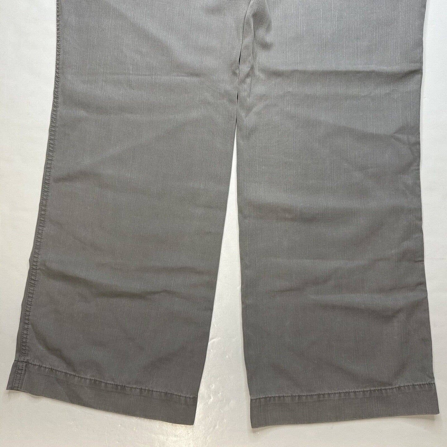 J Jill Wide Leg Trouser Pants Womens 10 Neutral Gray Tencel Lyocell Blend
