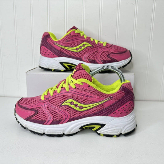 Saucony Oasis Womens Shoes Sneakers Size 7 Pink Yellow 15096-20 Running Athletic