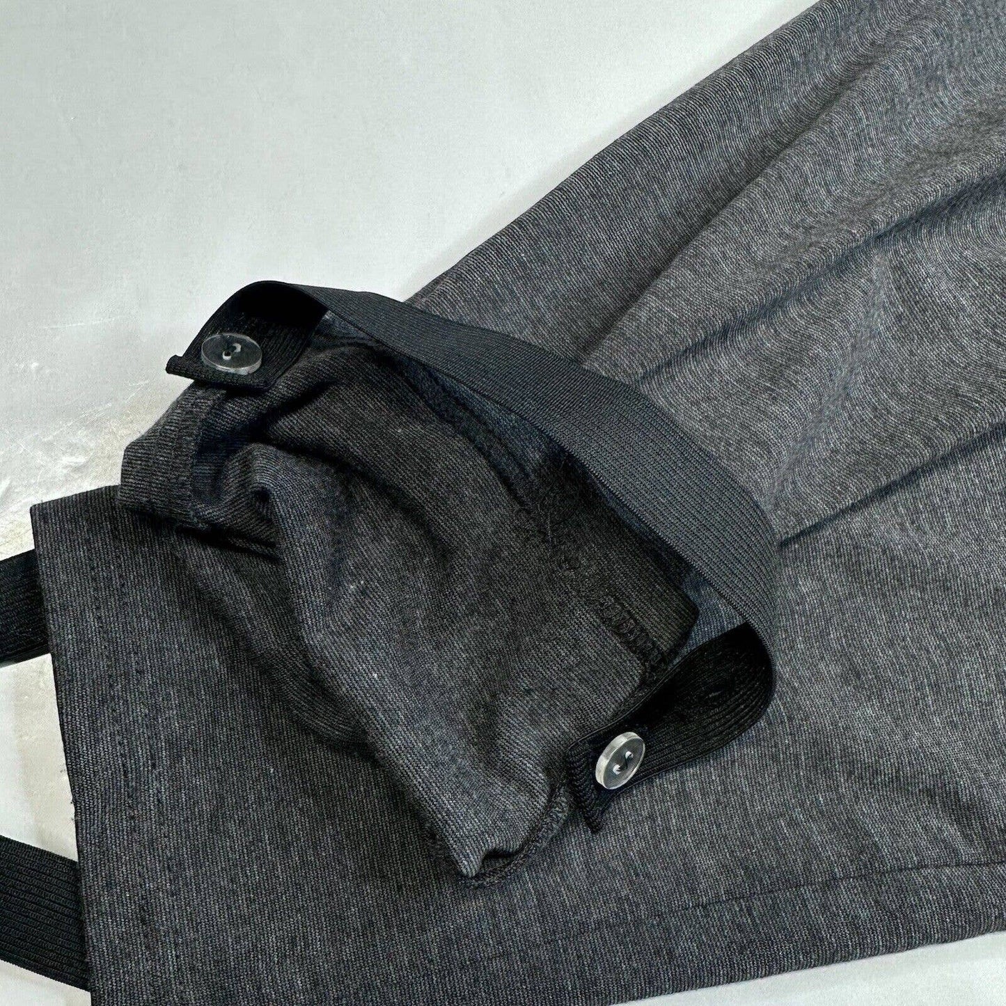 Soft Surroundings Skinny Ankle Pants PL Petite Large Gray Knit Stirrup Option